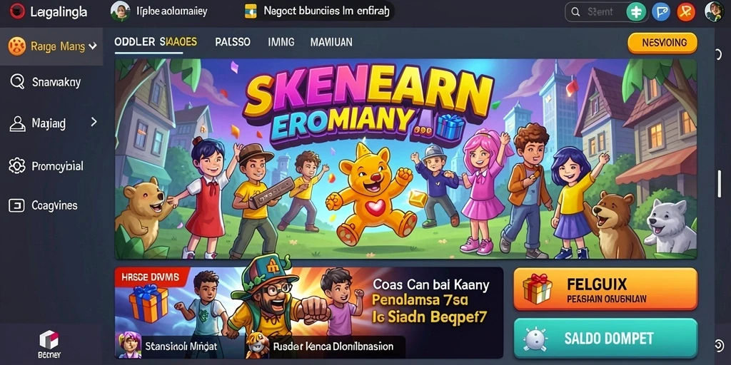 Sistem hadiah yang memotivasi pengguna untuk bermain.