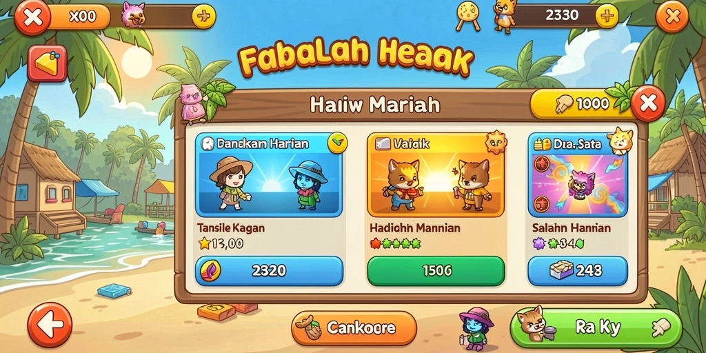 Sistem reward yang memuaskan dan menantang.